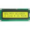 LCD displej BC1602A, 2×16 znaků, reflexní, 80×36×9 mm