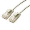 Roline Cat6a Ethernetové kabely, řada: 21.15, Šedá, Nízko dýmivý bezhalogenový 150 mm 8, typ pláště: Nestíněný Nestíněný