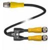 Pepperl+Fuchs V1-G-S-2M-T-0,6M-PUR-A-V1-G rozdělovač a adaptér pro senzory - aktory , 259124, piny: 4, 4, 2 m, 1 ks