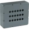 Pouzdro tlačítka, řada: Modular Metal Šedá Hliník ABB, počet výřezů: 18