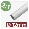 Quadrios 25CA588 smršťovací bužírka bez lepidla bílá 12 mm 6 mm Poměr smrštění:2:1 metrové zboží Quadrios 25CA588 smršťovací bužírka bez lepidla bílá 12 mm 6 mm Poměr smrštění:2:1 metrové zboží