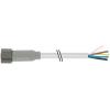 Kabel ovladače snímače, A: Vnitřní, A: M8 4, B: Volný konec, 30V 3, IP65, IP66K, IP67, IP68, řada: 7014 Murrelektronik