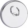 Maul magnet (Ø x v) 52 mm x 31 mm kulatý, s hákem stříbrná 1 ks 6155596
