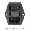 Schurter Konektor IEC C14, orientace těla: Rovný, Montáž do panelu velikost pojistky 17.8 x 11.1 mm Vnitřní, 250V 10A