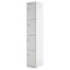 Průmyslová uzamykatelná skříňka 4dveřová, Ocel Šedá 1800 mm x 300 mm x 450 mm RS PRO Průmyslová uzamykatelná skříňka 4dveřová, Ocel Šedá 1800 mm x 300 mm x 450 mm RS PRO