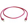 Telegärtner 100008030 RJ45 síťové kabely, propojovací kabely CAT 6A S/FTP 0.25 m červená samozhášecí, s ochranou, párové stínění, dvoužilový stíněný, bez Telegärtner 100008030 RJ45 síťové kabely, propojovací kabely CAT 6A S/FTP 0.25 m červená samozhášecí, s ochranou, párové stínění, dvoužilový stíněný, bez