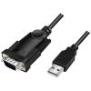 LogiLink sériový adaptér [1x USB 2.0 zástrčka A - 1x D-SUB zástrčka 9pólová] 1.5 m černá