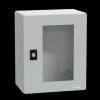Schneider Electric Nástěnná krabice, řada: PanelSeT IP66 Polyester vyztužený skelnými vlákny Šedá 255 mm Průhledné dveře Schneider Electric Nástěnná krabice, řada: PanelSeT IP66 Polyester vyztužený skelnými vlákny Šedá 255 mm Průhledné dveře