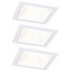 Paulmann 93126 Cole LED vestavné svítidlo, LED, 6 W, bílá, sada 3 ks