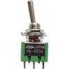 TRU COMPONENTS 700541 MS-550F-B páčkový spínač 250 V/AC 1.5 A 2x zap/zap s aretací 1 ks TRU COMPONENTS 700541 MS-550F-B páčkový spínač 250 V/AC 1.5 A 2x zap/zap s aretací 1 ks