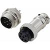 TRU COMPONENTS TC-13895648 kulatý konektor DIN, 1 sada