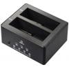 Renkforce RF-5576398 USB 3.2 (Gen 1x1) SATA 2 porty dokovací stanice pro pevný disk 2.5 palec, 3.5 palec s funkcí klonování, s funkcí mazání