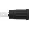Schützinger SEPB 6453 Ni / SW bezpečnostní lisovaná zásuvka 4 mm černá 1 ks
