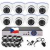 8CH 5MPx AHD kamerový set CCTV EONBOOM 8D - DVR s LAN a 8x venkovní dome kamera