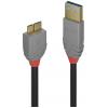 LINDY USB kabel USB 3.2 Gen1 (USB 3.0 / USB 3.1 Gen1) USB-A zástrčka, USB Micro-B 3.0 zástrčka 2.00 m černá 36767