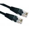 RS PRO Cat5e Ethernetové kabely, Černá, Polyvinylchlorid, A: RJ45, 300V 1 m Vnější, B: RJ45 Vnější, typ pláště: UTP