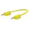 Staubli Zkušební kabel s konektorem, Žlutá 10A, délka kabelů: 300 mm, 30 V ac, 60V dc, Polyvinylchlorid, úroveň Staubli Zkušební kabel s konektorem, Žlutá 10A, délka kabelů: 300 mm, 30 V ac, 60V dc, Polyvinylchlorid, úroveň