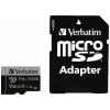 Verbatim Pro paměťová karta microSDXC 256 GB UHS-Class 3 podpora videa 4K, výkonnostní standard A2, vč. SD adaptéru, nárazuvzdorné, vodotěsné
