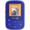 MP3 přehrávač SanDisk 16 GB, upevňovací klip, Bluetooth, voděodolný, modrá