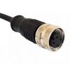 Kabel ovladače snímače, A: Vnitřní, A: Rovný 8, B: Volný konec, B: Neuzavřený, 30V 5, IP67, řada: M12 Bulgin 1 m
