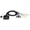 ATEN 2-Port USB-C-DisplayPort-Kabel KVM Switch KVM konsole 4096 x 2160 Pixel ATEN 2-Port USB-C-DisplayPort-Kabel KVM Switch KVM konsole 4096 x 2160 Pixel