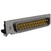 TE Connectivity Konektor D-Sub, řada: AMPLIMITE HD-20, počet kontaktů: 25, orientace těla: Pravý úhel 2.75 mm, Průchozí TE Connectivity Konektor D-Sub, řada: AMPLIMITE HD-20, počet kontaktů: 25, orientace těla: Pravý úhel 2.75 mm, Průchozí