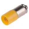 RS PRO Kontrolka barva světla Žlutá, objímka žárovky: Miniaturní drážka Jednočipové, průměr: 6 mm, 24V ac/dc