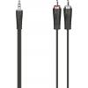 Hama 00200720 jack / cinch audio kabel [1x jack zástrčka 3,5 mm - 2x cinch zástrčka] 1.5 m černá
