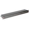 Roline 24 portů síťový patch panel 483 mm (19) CAT 6 1 U černá