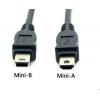 RS PRO Kabel USB do zásuvky IC Vnější, řada: RS PRO, A: Mini USB typu A, 1 m Vnější, Černá, B: Micro USB typ B