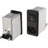 Schaffner Filtr IEC 4A C14 Vnější, Zacvakávací montáž 5 x 20 mm, 250 V ac 2 póly, 50/400 Hz Faston, 85 °C 2, -25 °C Schaffner Filtr IEC 4A C14 Vnější, Zacvakávací montáž 5 x 20 mm, 250 V ac 2 póly, 50/400 Hz Faston, 85 °C 2, -25 °C
