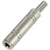 TRU COMPONENTS 595219 jack konektor 6.35 mm zásuvka, rovná Pólů: 2 mono stříbrná 1 ks TRU COMPONENTS 595219 jack konektor 6.35 mm zásuvka, rovná Pólů: 2 mono stříbrná 1 ks