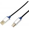 LogiLink USB kabel USB 2.0 USB-A zástrčka, USB-B zástrčka 2.00 m černá BUAB220