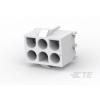 TE Connectivity Universal-MATE-N-LOK Konektor pro desku plošných spojů 6, rozteč 6.35 mm, 643423-1, 1 ks Bag TE Connectivity Universal-MATE-N-LOK Konektor pro desku plošných spojů 6, rozteč 6.35 mm, 643423-1, 1 ks Bag