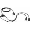 Sygonix SY-5178378 IEC Y kabel černá 2 m