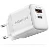 AXAGON AXAGON ACU-PQ20W wall charger QC3.0/AFC/FCP + PD type-C, 20 W - weiß systém nabíjení a řízení stanice propojení kabelem USB typ C™ AXAGON AXAGON ACU-PQ20W wall charger QC3.0/AFC/FCP + PD type-C, 20 W - weiß systém nabíjení a řízení stanice propojení kabelem USB typ C™