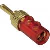 TRU COMPONENTS banánkový konektor zástrčka, rovná Ø pin: 4 mm červená 1 ks