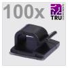 TRU COMPONENTS T24CA020 kabelová spona samolepicí TC-12888436 Průměr kabelového svazku (rozsah) 1 do 7 mm černá 100 ks