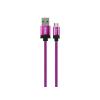 Kabel USB - Micro USB, fialový 2m YENKEE YCU 202 BPE