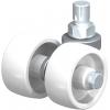 Blickle 839205 LD-PO 60G Dvojité otočné kolečko ve vidlici Ø kola: 60 mm nosnost (max.): 250 kg 1 ks Blickle 839205 LD-PO 60G Dvojité otočné kolečko ve vidlici Ø kola: 60 mm nosnost (max.): 250 kg 1 ks