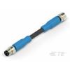TE Connectivity upravený zástrčkový konektor pro senzory - aktory, T4062113004-002, 1 ks