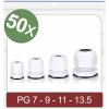 Quadrios 24CA415 kabelová průchodka, 24CA415, od 3.5 mm, do 12 mm, PG7, PG9, PG11, PG13.5, 50 ks