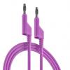 RS PRO Zkušební vodiče pro připojení, Purpurová 10A, délka kabelů: 2 m, 1000V, Silikon, úroveň kategorie: CAT 0, CAT II