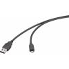Renkforce USB kabel USB 2.0 USB-A zástrčka, USB Micro-B zástrčka 1.00 m černá RF-6830430 Renkforce USB kabel USB 2.0 USB-A zástrčka, USB Micro-B zástrčka 1.00 m černá RF-6830430