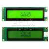 Znakový LCD displej WH2002A-YYH-ET#, 2×20 znaků, žluté LED podsvícení Znakový LCD displej WH2002A-YYH-ET#, 2×20 znaků, žluté LED podsvícení