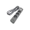 Prodlužovací kabel 3 zásuvky 2m QTECQ-417F s vypínačem Prodlužovací kabel 3 zásuvky 2m QTECQ-417F s vypínačem