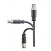 Kabel ovladače snímače, A: Vnější, A: Rovný 8, 30V, IP68, IP69K, řada: M12A Amphenol Industrial 2 m Kabel ovladače snímače, A: Vnější, A: Rovný 8, 30V, IP68, IP69K, řada: M12A Amphenol Industrial 2 m