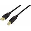 LogiLink USB kabel USB 2.0 USB-A zástrčka, USB-B zástrčka 10.00 m černá pozlacené kontakty UA0264