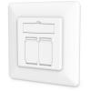 Digitus DN-9010/8-2 síťová zásuvka pod omítku panel s čelní deskou a rámečkem CAT 6A bílá Digitus DN-9010/8-2 síťová zásuvka pod omítku panel s čelní deskou a rámečkem CAT 6A bílá