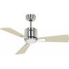 CasaFan ECO NEO III 92 BN-AH/BU WiFi Flügel Ahorn/Buche stropní ventilátor 12 W (Ø x v) 92 cm x 360 mm chrom (kartáčovaný) s dálkovým ovládáním, s časovačem,